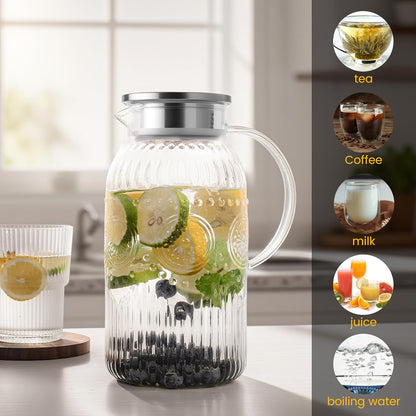 Maizia 68 oz Heritage Glass Pitcher