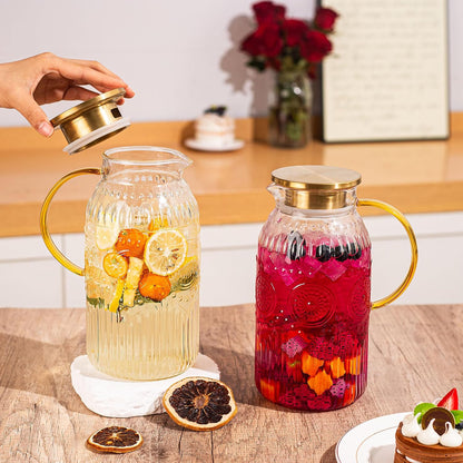 Maizia 68 oz Heritage Glass Pitcher