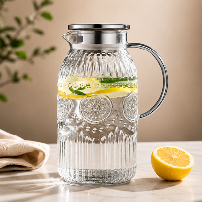 Maizia 68 oz Heritage Glass Pitcher